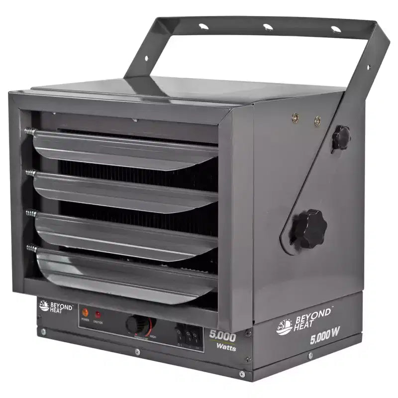 BEYOND HEAT Garage Heater, 5000W Heater for Garage with 3 Heating Setting, Adjustable Thermostat for Garage, Workshop and Warehouse