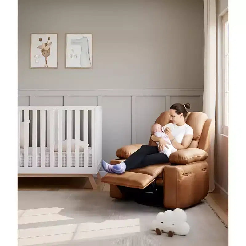Fauteuil inclinable pivotant rembourré surdimensionné avec fonction de chauffage et de massage, confortable canapé simple inclinable pivotant en similicuir pour adultes