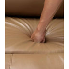 Fauteuil inclinable pivotant rembourré surdimensionné avec fonction de chauffage et de massage, confortable canapé simple inclinable pivotant en similicuir pour adultes