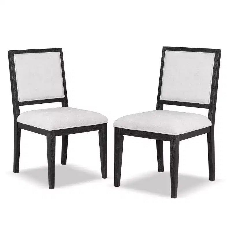 Lot de 2 chaises de salle à manger Royal Hampton, style campagnard, en bois noir