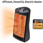 Chauffage radiant à double quartz EZ Heat, chauffage radiant compact 1500W