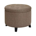 Pouf de rangement rond Comfort HomeStock