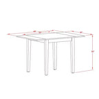 HomeStock Ensemble de salle à manger 5 pièces en bois massif finition chêne naturel - 4 places