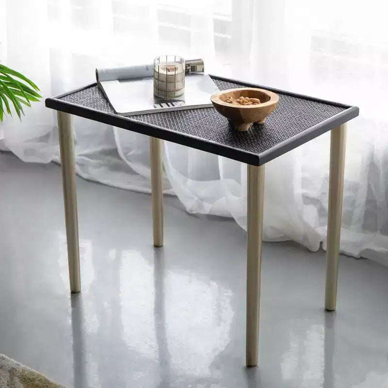 GDFStudio Eloam – Tables gigognes bohèmes en rotin et bois (lot de 3)
