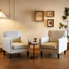 Chaise de lecture MAYEERTY avec accoudoir et dossier, fauteuil de salon confortable pour chambre à coucher, salle d'attente, salle de réception