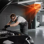 Chauffage de garage électrique VEVOR, 8500 watts avec minuterie de 10 heures et protection contre la surchauffe, chauffage d'atelier à montage mural/au plafond, 240 V, blanc