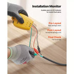 Kit de câble chauffant pour sol VEVOR 50 pi², système de chauffage par rayonnement électrique 120 V, avec thermostat intelligent et alarme, installation facile, noir