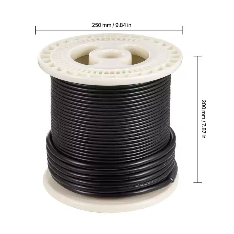 Kit de câble chauffant pour sol VEVOR 50 pi², système de chauffage par rayonnement électrique 120 V, avec thermostat intelligent et alarme, installation facile, noir