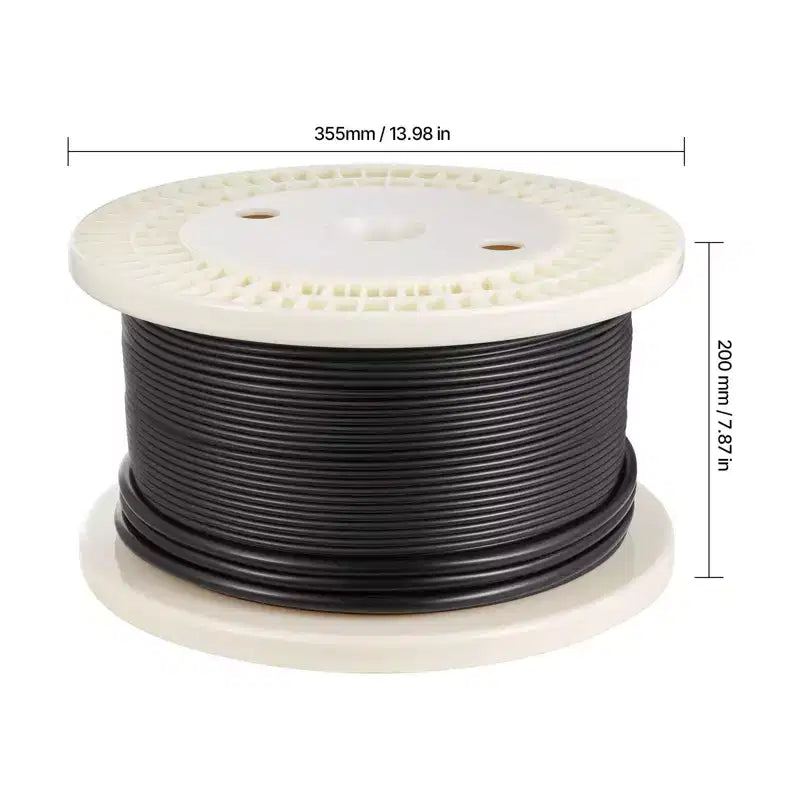 Kit de câble chauffant au sol VEVOR 200 pi², système de chauffage radiant électrique 240 V, avec thermostat intelligent et alarme, installation facile, noir