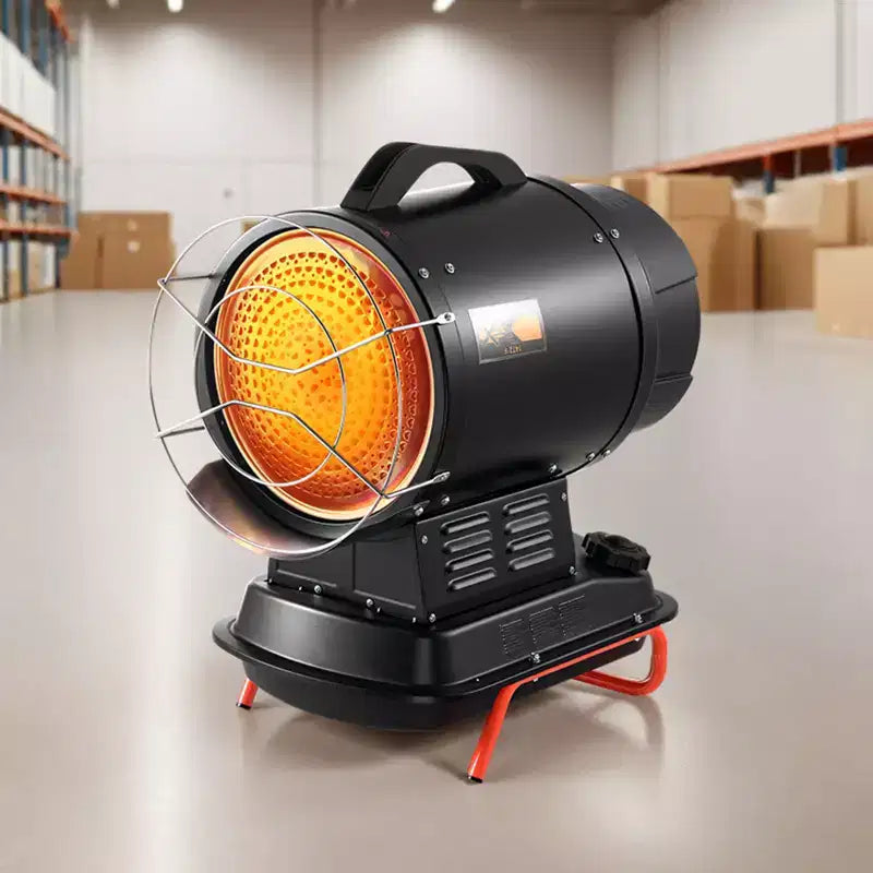 Chauffage radiant au kérosène/diesel VEVOR 70 000 BTU, chauffage industriel portatif avec température réglable et poignée, idéal pour chantier/garage, noir