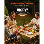 Chauffage de terrasse suspendu VEVOR, radiateur infrarouge électrique de 1500W, protection IP34 avec cordon de tirage de 60 cm et chaîne réglable, pour porche, terrasse, noir