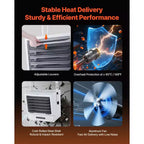 Chauffage de garage électrique VEVOR, 15 000 watts avec minuterie de 10 heures et protection contre la surchauffe, chauffage d'atelier à montage mural/au plafond, 240 V, blanc