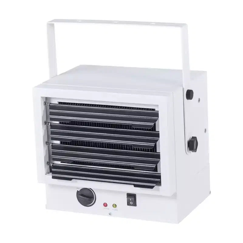 VEVOR Electric Garage Heater, 5000-Watt Wall/Ceiling Mounted Shop Heater for 2 Cars, Overheat Protection & 3 Adjustable Angles, 240V White