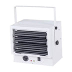 VEVOR Electric Garage Heater, 5000-Watt Wall/Ceiling Mounted Shop Heater for 2 Cars, Overheat Protection & 3 Adjustable Angles, 240V White