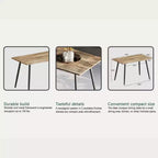 Table à manger moderne en bois Freya GDFStudio