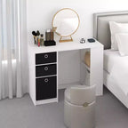 HOMLUX 39 Bureau d'ordinateur, de travail et d'étude avec 3 bacs de rangement et étagères ouvertes