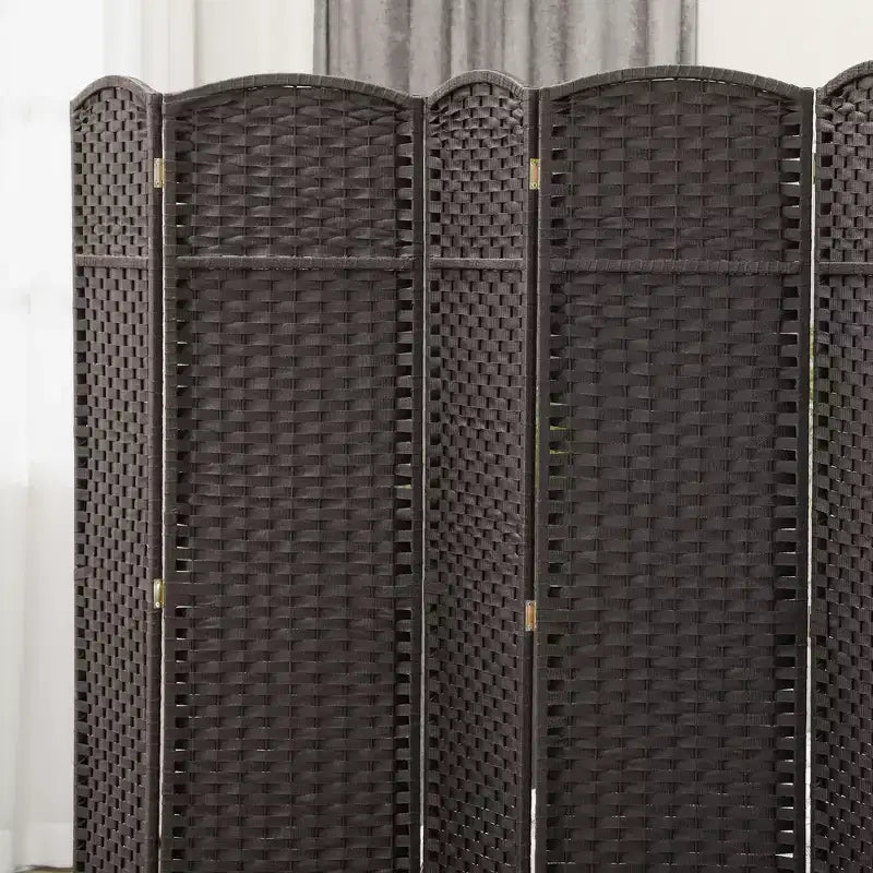 Paravent Pliant 6 Panneaux 1,7 m de Hauteur Écran d'Intimité Séparateur de Pièce Autoportant pour Bureau à Domicile