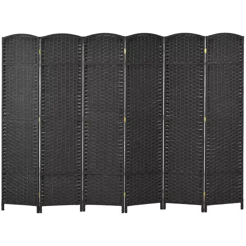 Paravent Pliant 6 Panneaux 1,7 m de Hauteur Écran d'Intimité Séparateur de Pièce Autoportant pour Bureau à Domicile