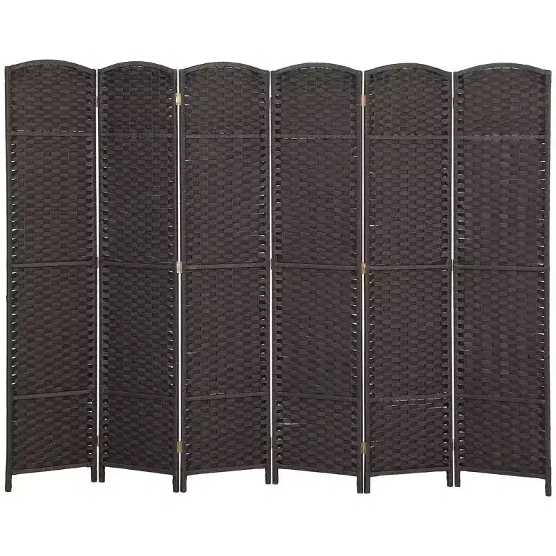 Paravent Pliant 6 Panneaux 1,7 m de Hauteur Écran d'Intimité Séparateur de Pièce Autoportant pour Bureau à Domicile