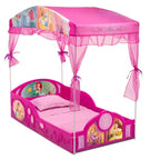 Disney Princess Sleep and Play Toddler Bed with Canopy