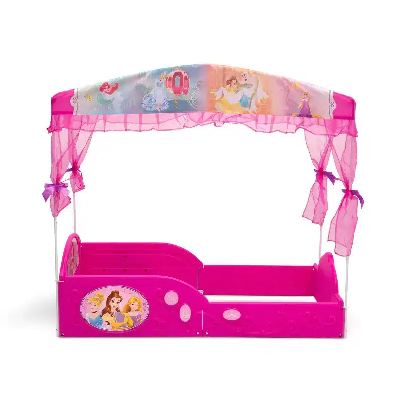Lit pour tout-petits avec baldaquin La Princesse Disney, pour dormir et jouer