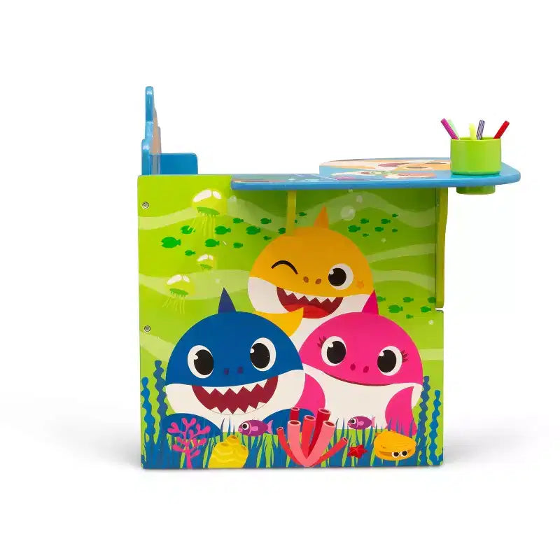 Bureau Chaise pour Enfants Delta Children Requin Bébé avec Rangement