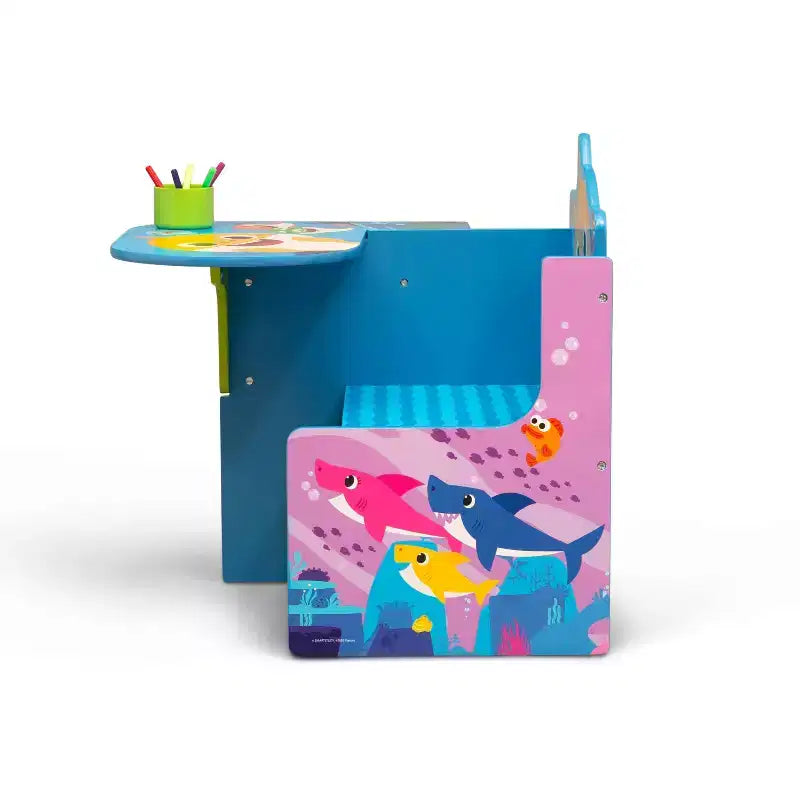 Bureau Chaise pour Enfants Delta Children Requin Bébé avec Rangement