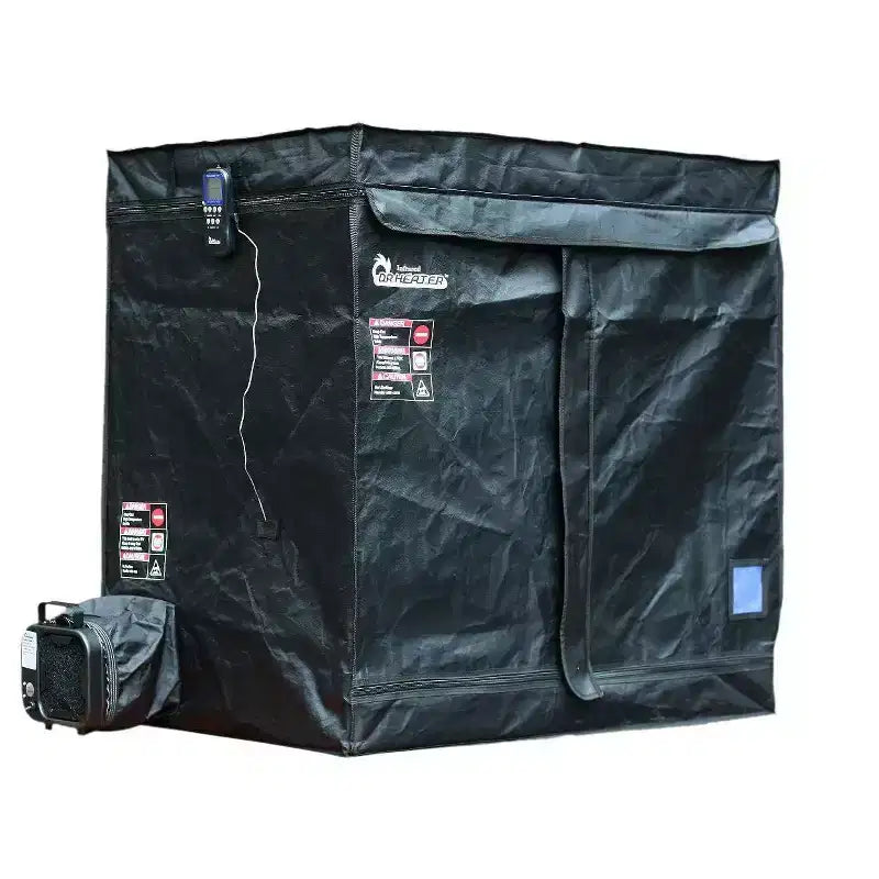 DR. INFRARED HEATER DR-122 Portable Bedbug Heater, 2-Tier, 18 Cubic Ft., with Thermometer & Timer, Black