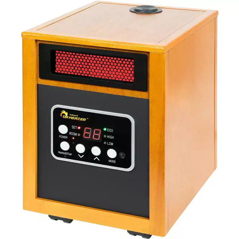 Radiateur soufflant électrique portable DR. INFRARED HEATER DR-968H avec humidificateur, 1500W, cerisier