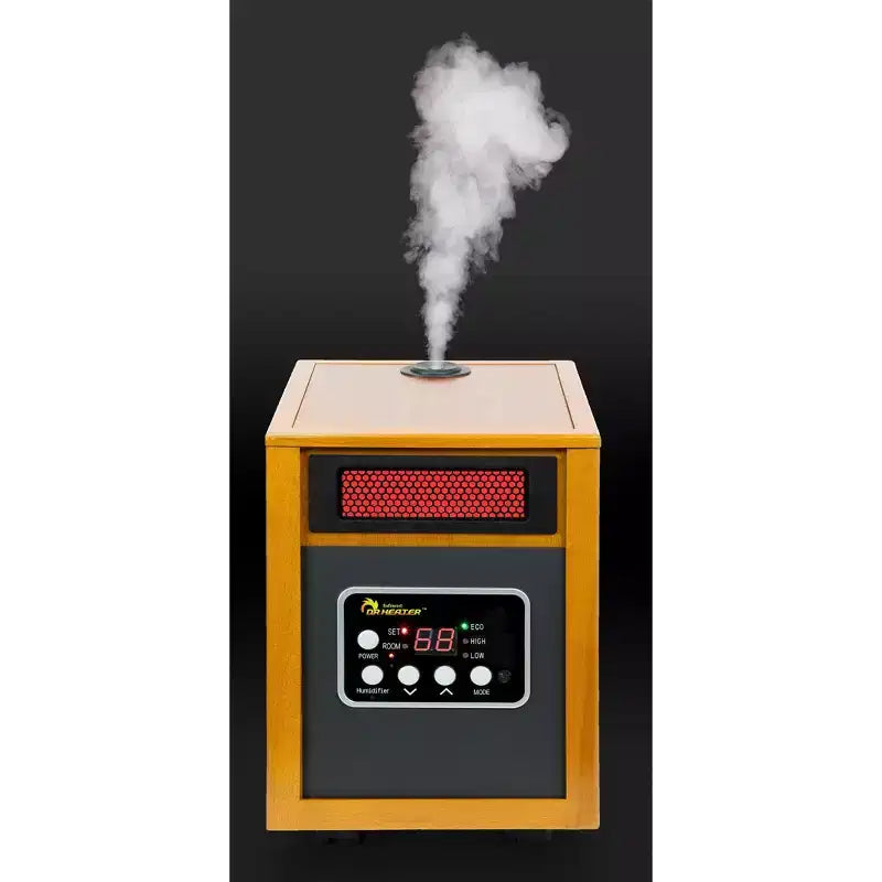 Radiateur soufflant électrique portable DR. INFRARED HEATER DR-968H avec humidificateur, 1500W, cerisier