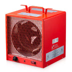 DR. INFRARED HEATER DR-988, 240V Electric Industrial Heater, 5600W, Thermostat 37-113F, Portable, Wall Ceiling Mount, Red