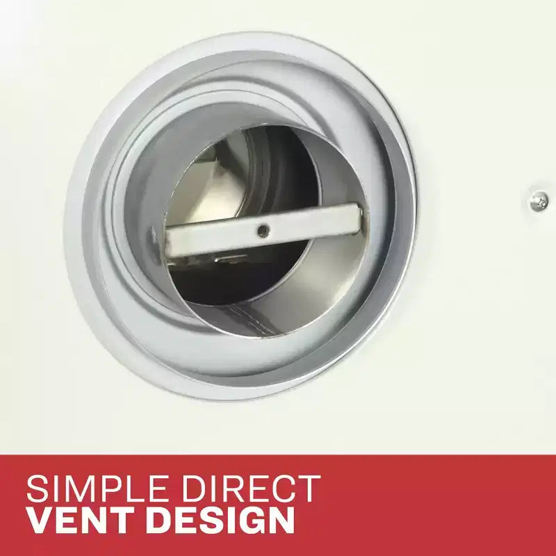 Chauffage mural au propane à évacuation directe Ashley Hearth 25 000 BTU, modèle DVAG30L, crème