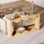 Table d'entrée de ferme de 160 cm, console avec rangement, table de canapé derrière le canapé, table d'entrée étroite pour salon, couloir, entrée, foyer