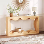 Table d'entrée de ferme de 160 cm, console avec rangement, table de canapé derrière le canapé, table d'entrée étroite pour salon, couloir, entrée, foyer