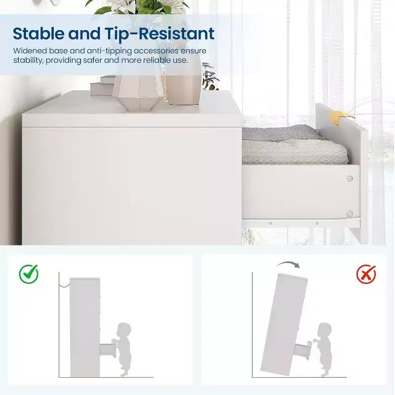 Commode à 5 tiroirs cannelés de 119 cm de hauteur avec poignées dorées, armoire de rangement au fini ton bois pour chambre, placard et entrée, organisateur multi-usage