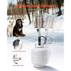 Chauffage d'appoint au propane pour bouteille de gaz VEVOR, chauffage infrarouge rapide 42 000 BTU, radiant à 360 degrés, réglage de température en continu, argent