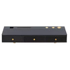 Étagère Flottante avec Tiroir Multi-usages Fixée au Mur Coiffeuse de Maquillage Bureau Fixé au Mur Table Flottante Bureau de Maquillage pour Chambre Salle de Bain Noir