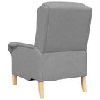 Fauteuil vidaXL Gris clair 76 x 94 x 102 cm en tissu