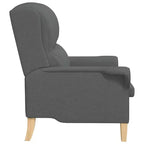 Fauteuil vidaXL Gris clair 76 x 94 x 102 cm en tissu