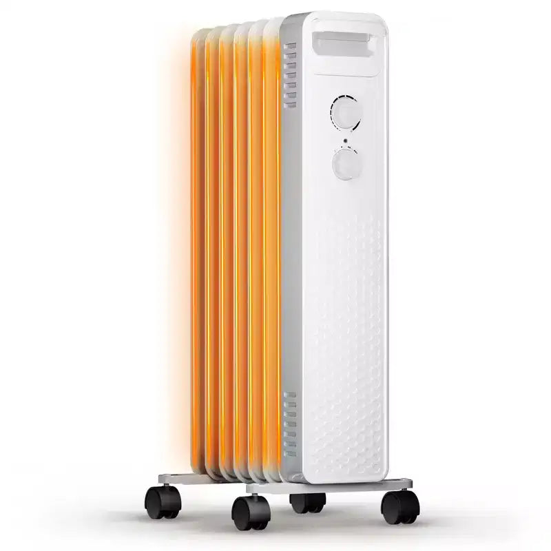 R.W.FLAME Oil Filled Radiator Heater, Portable Electric Space Heater with 3 Heat Settings, Quiet 1500W Heating, Overheat & Tip-Over Protection