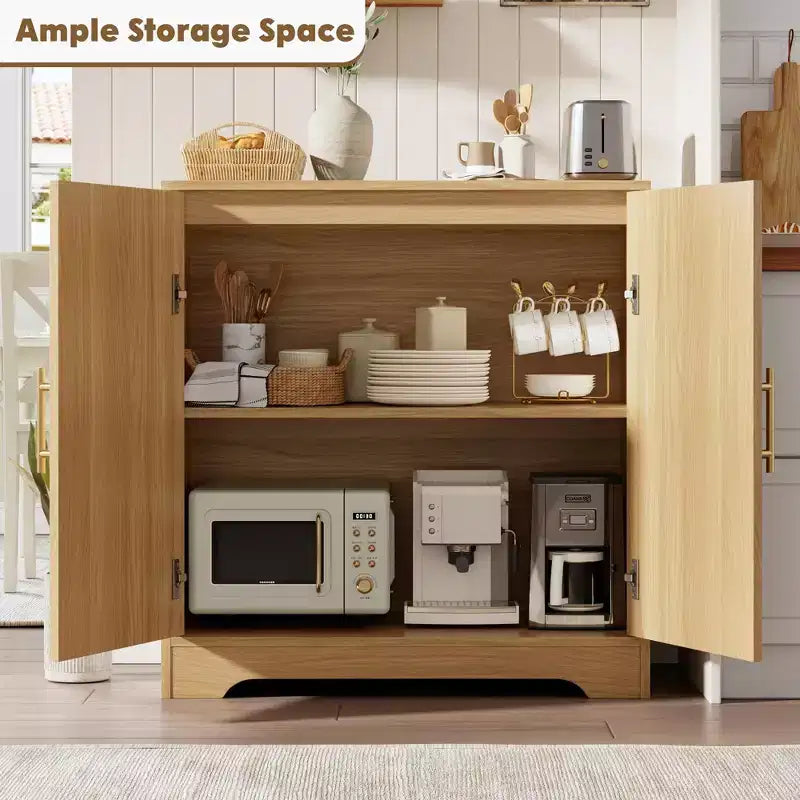 Buffet moderne avec 2 portes en rotin, meuble de rangement, console, meuble bar à café pour le salon, le couloir et l'entrée