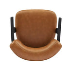 Art Leon Lot de 2 tabourets de bar pivotants rembourrés en similicuir avec structure en bois massif
