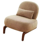 Fauteuil d'appoint rembourré moderne et mignon, chaise de lecture confortable sans accoudoirs pour salon, chambre, appartement ou balcon - Panipeachy
