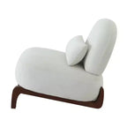 Fauteuil d'appoint rembourré moderne et mignon, chaise de lecture confortable sans accoudoirs pour salon, chambre, appartement ou balcon - Panipeachy
