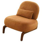 Fauteuil d'appoint rembourré moderne et mignon, chaise de lecture confortable sans accoudoirs pour salon, chambre, appartement ou balcon - Panipeachy
