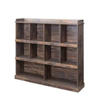 Bibliothèque haute 10 cubes, Étagère de rangement autoportante style vintage industriel pour salon, chambre, bureau