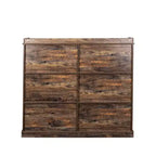 Bibliothèque haute 10 cubes, Étagère de rangement autoportante style vintage industriel pour salon, chambre, bureau