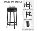 Upholstered Swivel Bar Stools,