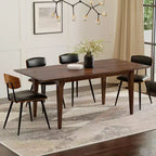 Table à manger extensible rectangulaire contemporaine Fairway 60-76 pouces x 36 pouces