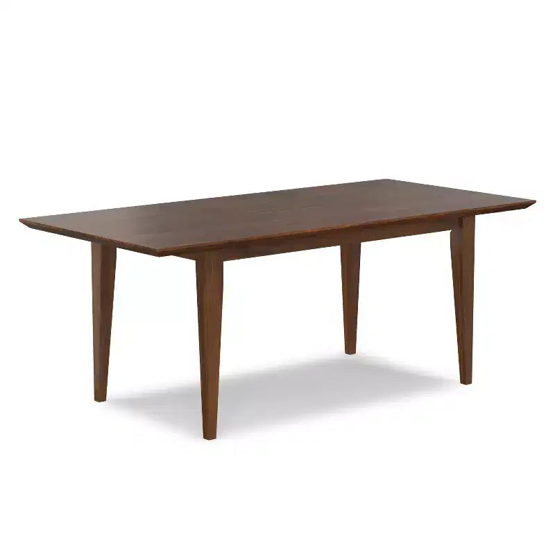 Table à manger extensible rectangulaire contemporaine Fairway 60-76 pouces x 36 pouces